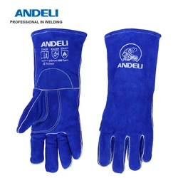 ANDELI Welding Gloves Grinding Welding Working Safety Protection Glove