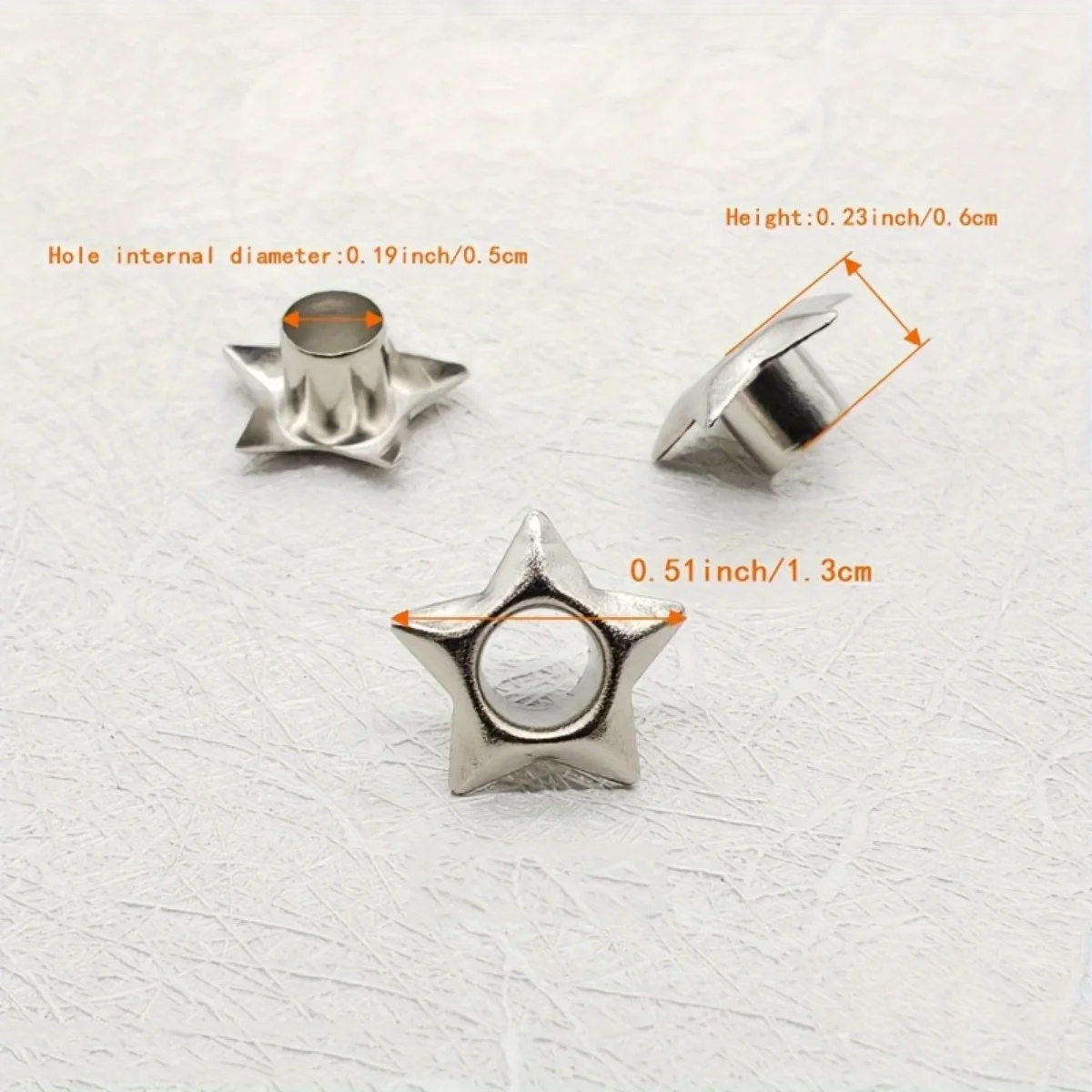 20PCS Sternförmige Ösen 5mm Metall Ösen Ringe Punch Installer Kit Leder Handwerk Sammelalbum Kleidung Schuhe Nähen zubehör