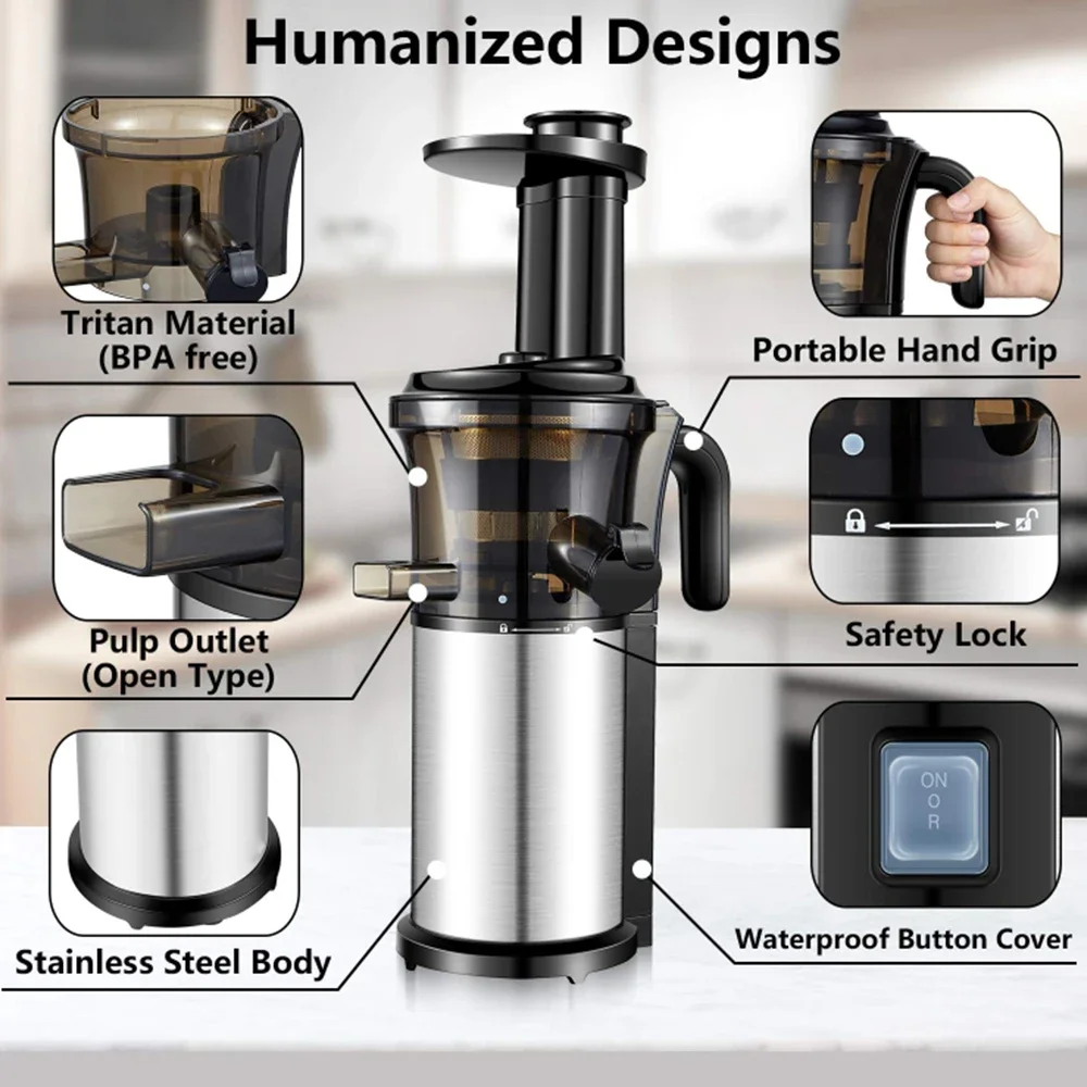 draagbare nama J2 slow juicer oranje machine met BPA-vrij