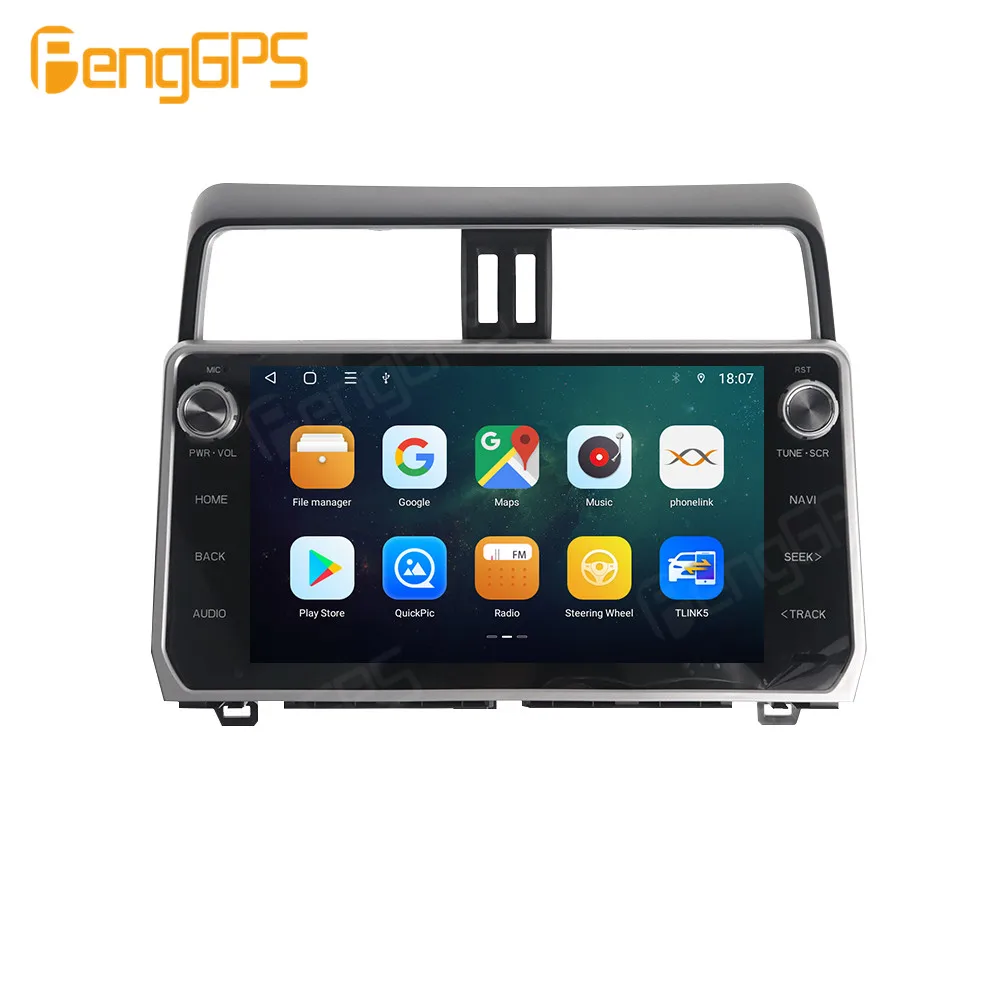 For Toyota Land Cruiser Prado 150 2018 - 2022 Android Car Radio Stereo Multimedia Player 2 Din Autoradio Gps Navi Unit