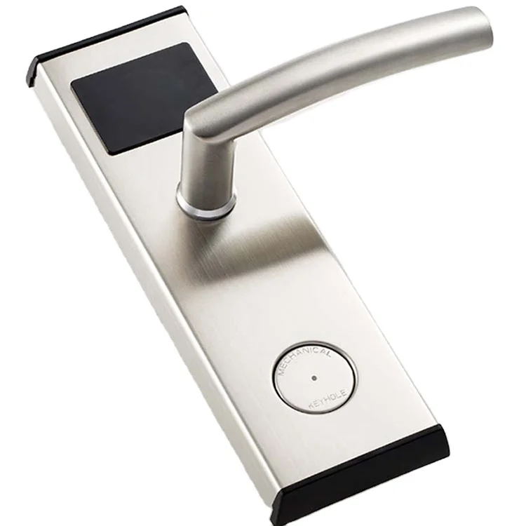 

Silver hotel key hotel door lock