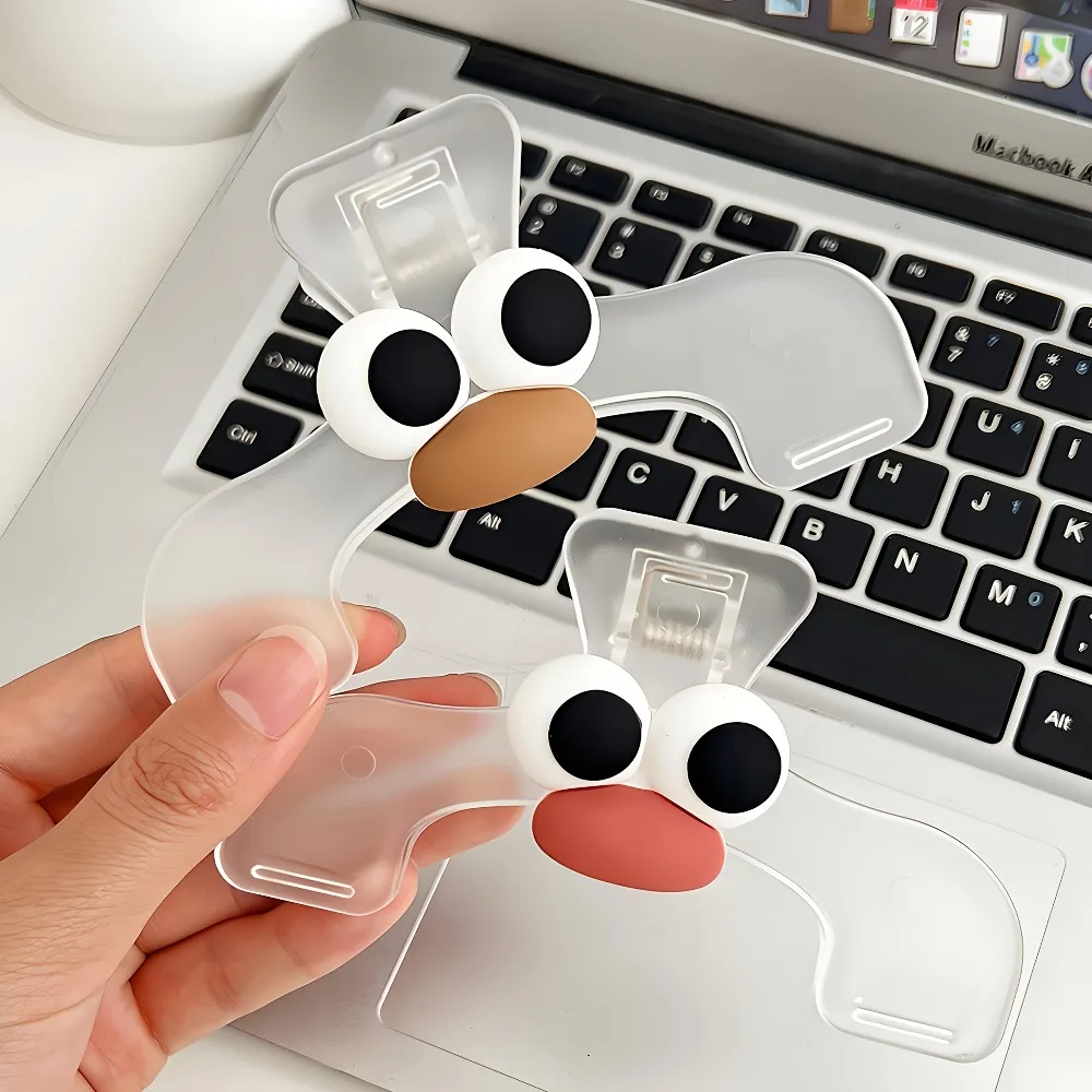 Multifunctional Book Clip Music Folder File Exam Paper Clips Cute Durable School Office Supplies Snack Bag Sealer Clips