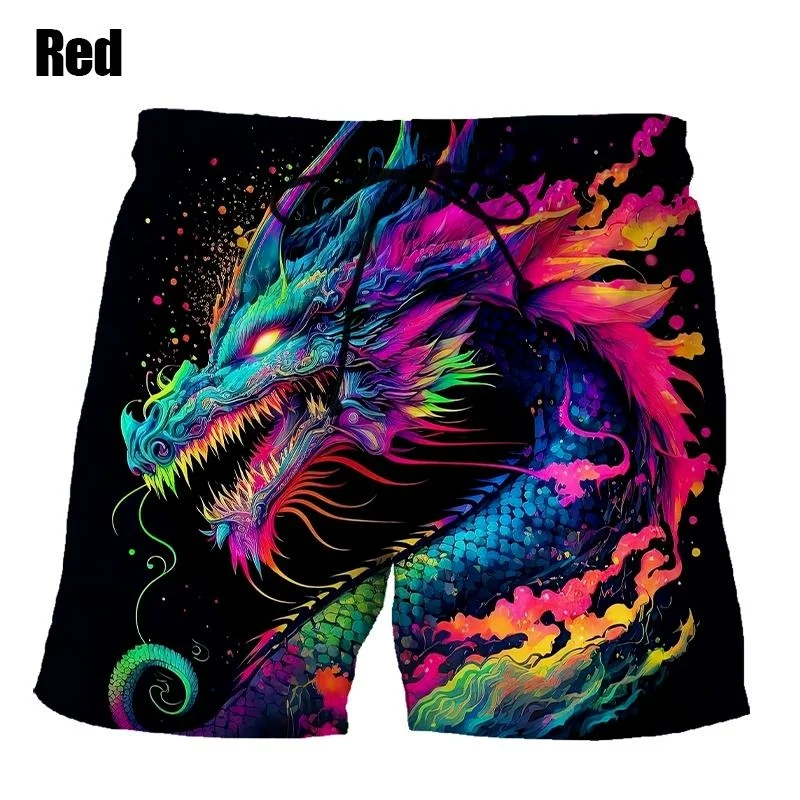 Beach Fashion Cool 3d Digital Printed Hip Hop Style Animal Shorts Summer Personality Outdoor Shorts