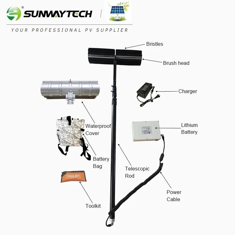 Solar-Panel-Cleaning-Machine Automatic solar Panel Cleaning robot Portable Dry Water cleaning washing for solar systems