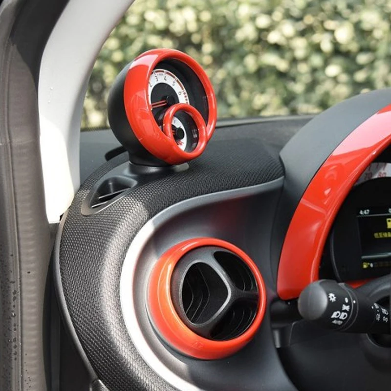 Car Dashboard Tachometer Decorative Frame For Smart 453 Fortwo Forfour Car Accessories Interior Styling  Modification