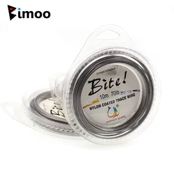 10M 7 Strands Braided Stainless Wire Nylon Coated Trace Wire Leader Coating Jigging Fish Line Saltwater Fishing Rigs Tackle