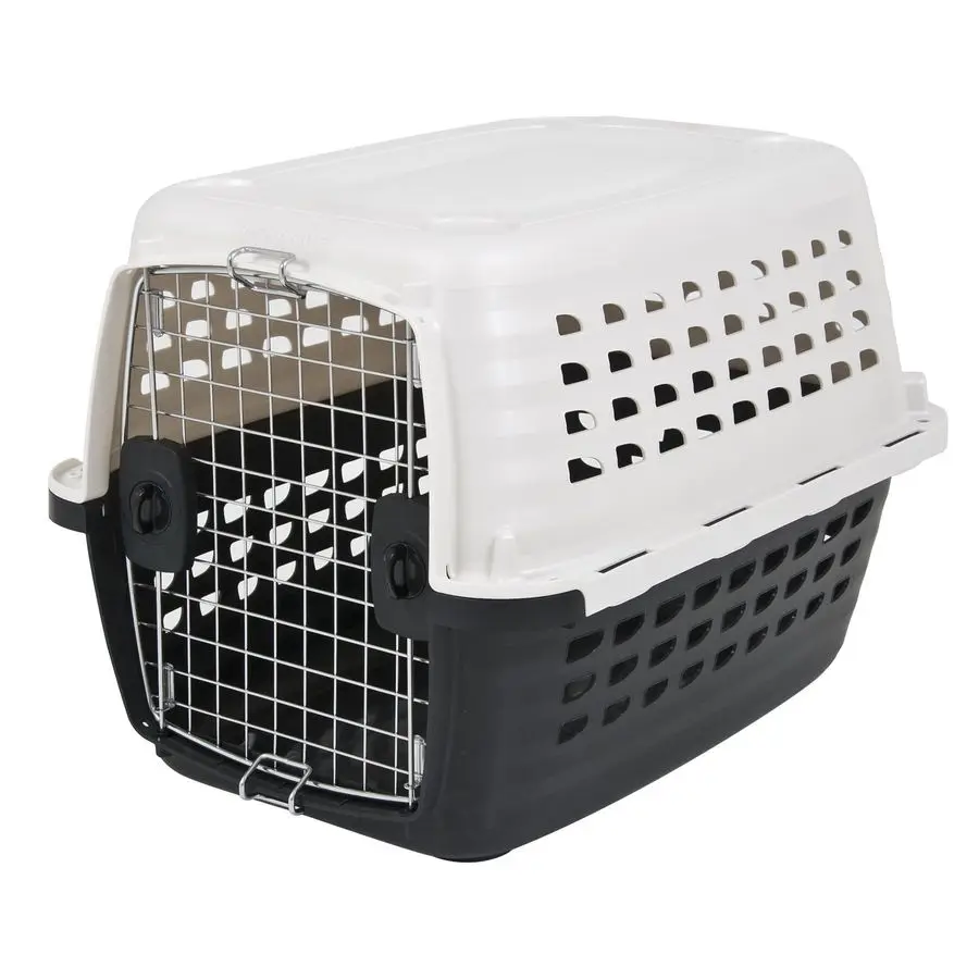 

Compass Fashion Kennel Cat and Dog Kennel, 1020 lb., Pearl White Black, Made in USA