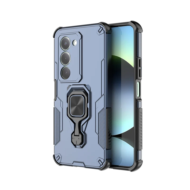 المغناطيسي صفائح الحديد كينغ كونغ قضية الهاتف ل Xiaomi Redmi 15 5G حافظة معدنية مسنده ل Redmi 15 4G الشيول فوندا الغطاء الخلفي