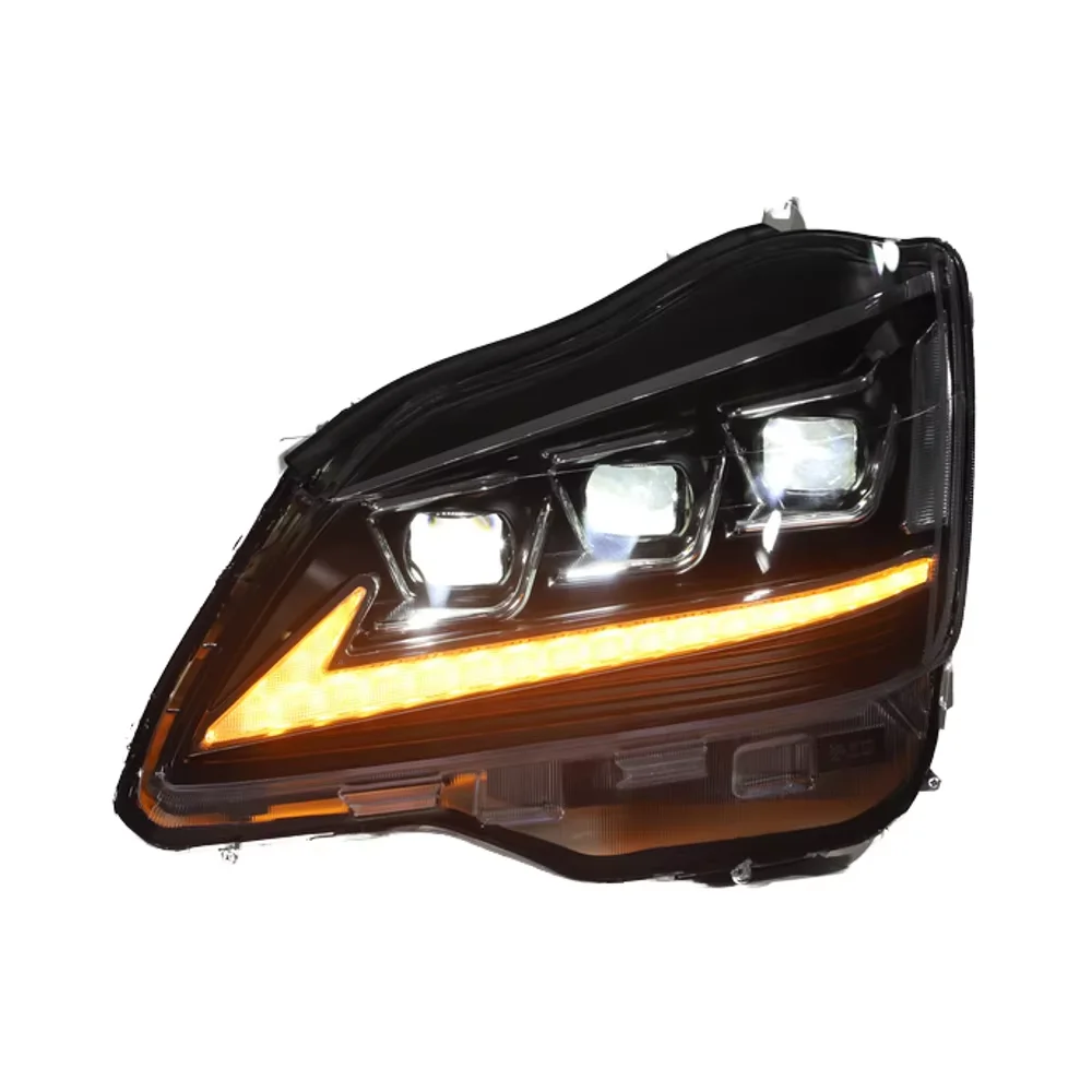 

DK MOTION для TOYOTA Crown G12 12th 2003-2009 передние фары, тройные линзы проектора, светодиодные фары