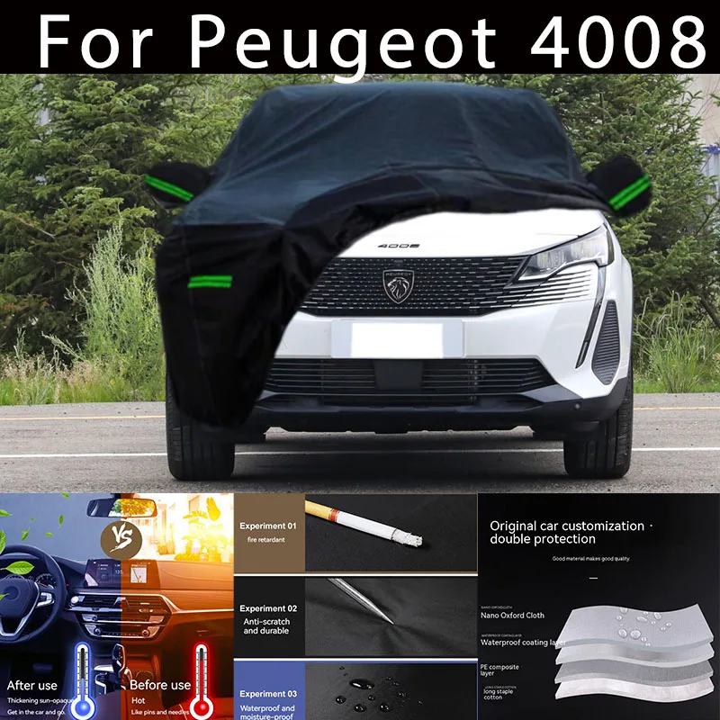 

For Peugeot 4008 Outdoor Protection Full Car Covers Snow Cover Sunshade Waterproof Dustproof Exterior Car accessories