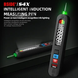 BSIDE Rechargeable Voltage Tester Pen Non-Contact Voltage Detector with Contacted Measure AC Voltage Check and Breakpoint Locate