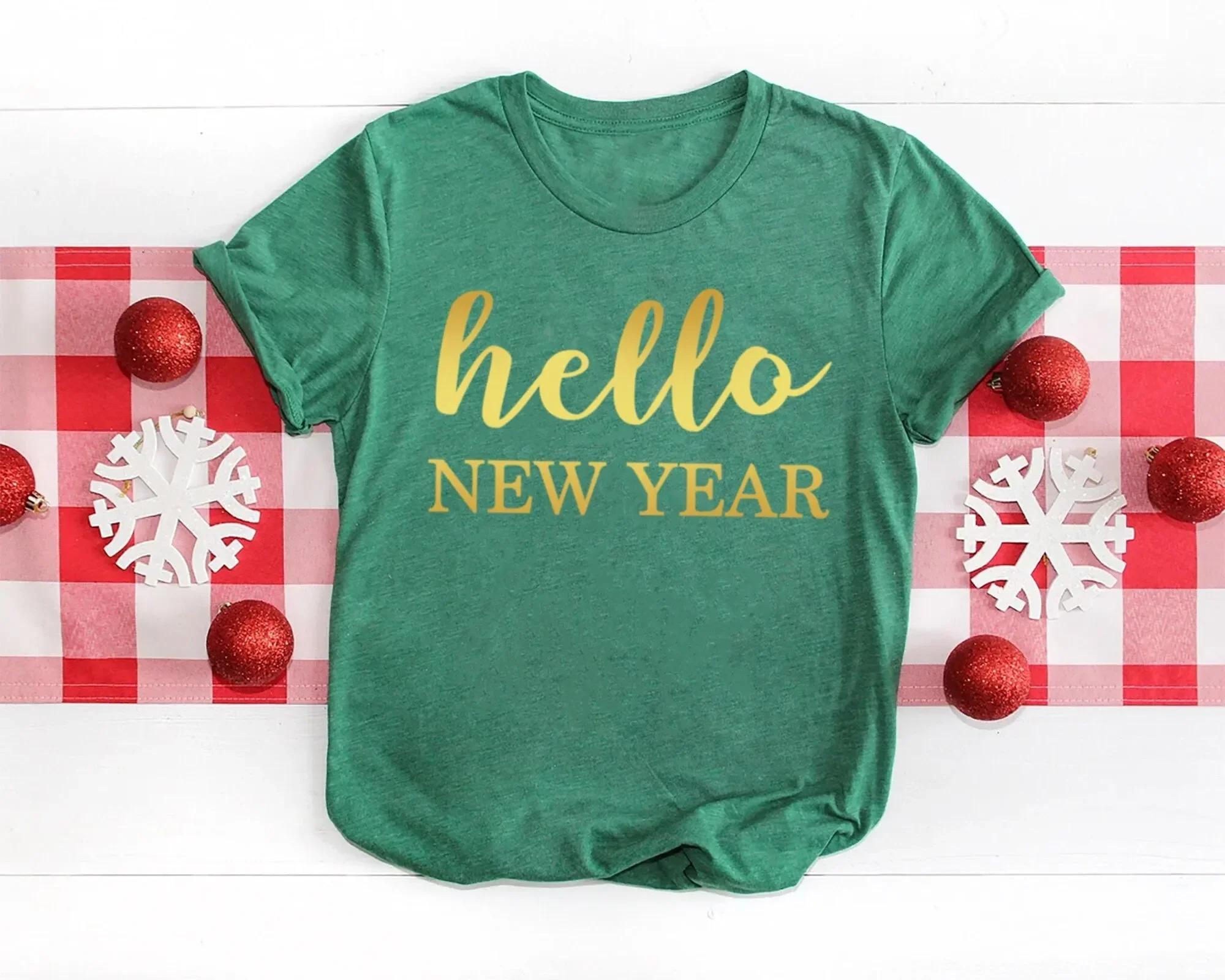 Christmas Hello New Year T Shirt Happy Welcome 2022 Matching Family Years