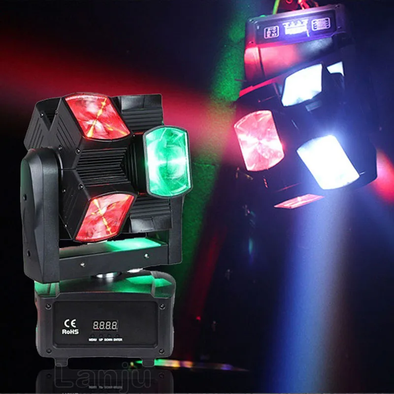 

LED Flash Beam Light RGBW 4IN1 Dyeing Moving Head Beam Projection Lights For Bar KTV DJ Disco Party Wedding Home DMX Stage Light