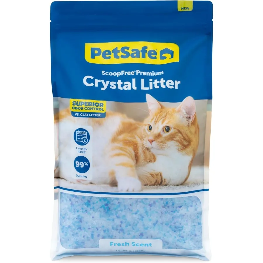 

ScoopFree Odor Control Crystal Cat Litter Fresh Scent 8 Lb Bag