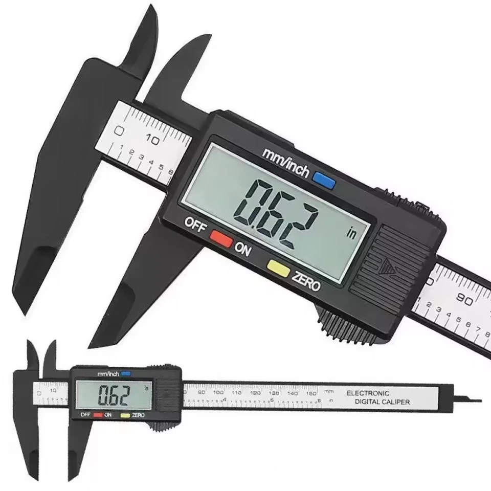 150mm Electronic Digital Caliper Plastic Dial Vernier Caliper Gauge Micrometer Measuring Tool Digital Ruler Measuring Tool