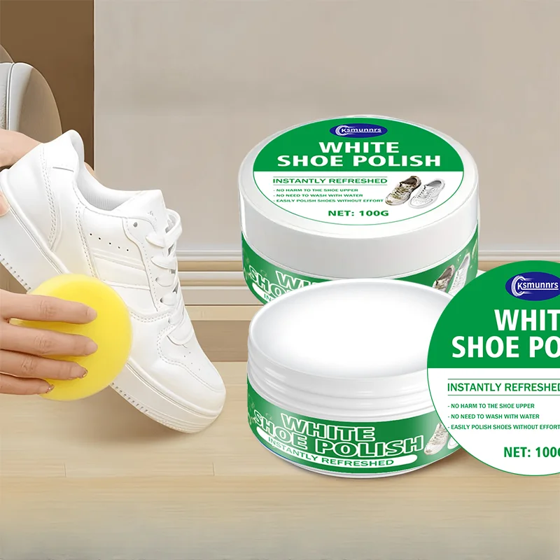 High-quality White Shoe Cleaner, a Whitening and Stain Remover for Synthetic Leather, Car Interiors, and Genuine/Faux Leather