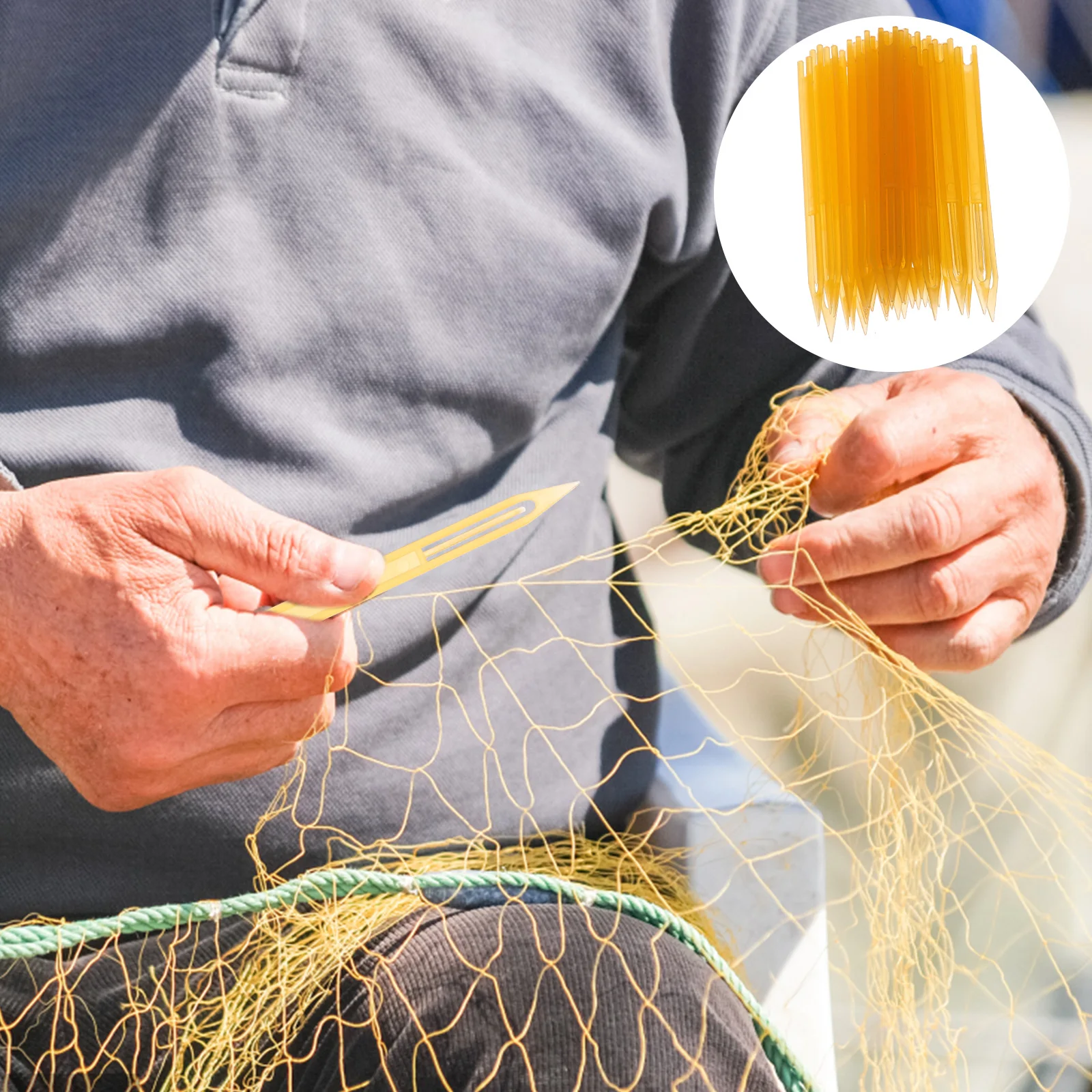 

40Pcs Fishing Net Repair Shuttles Durable Fishnet Shuttle Weaving Tool Repair Tool Fishing Supplies Essential