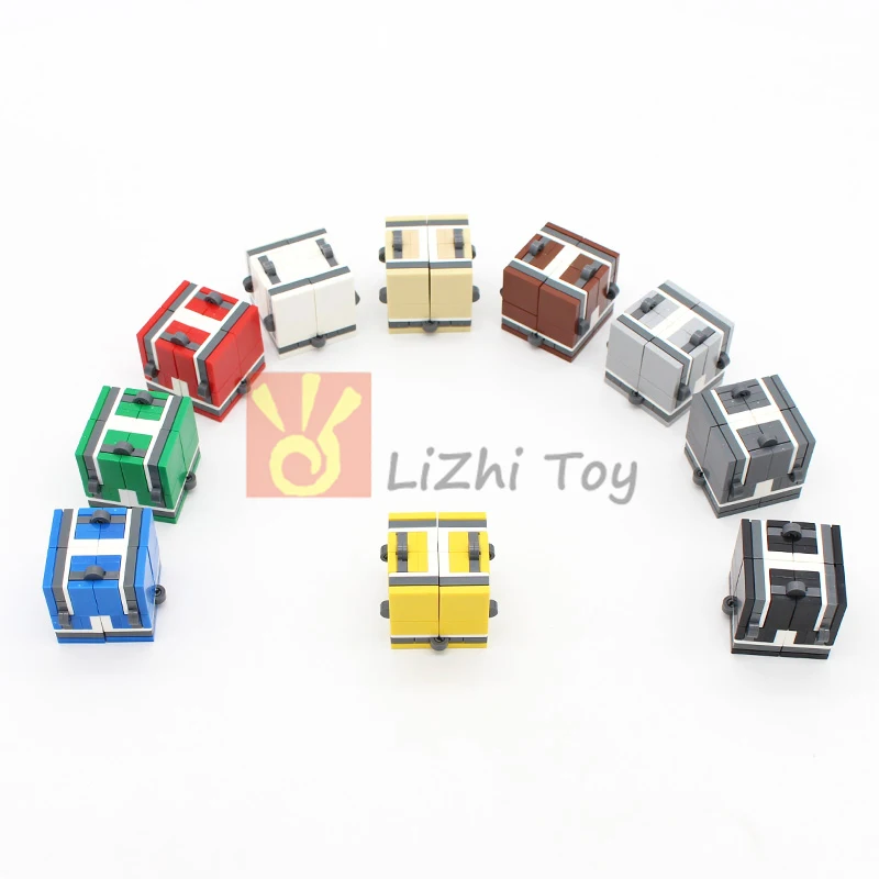 MOC DIY Building Blocks Bricks Infinite Cube Fingertip Decompression Children\'s Day Gift Compatible with All Brands Toys