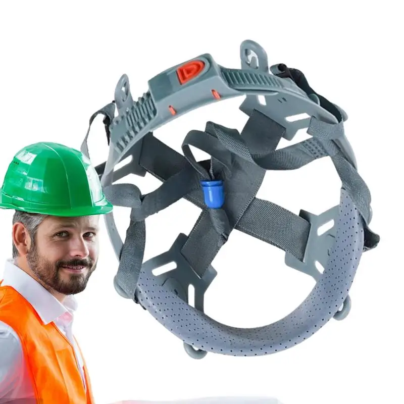 Capacete Suporte Forro Knob com Botão, Sistema de Suspensão, Hat Liner, Ajustável Lock Strap, Head Belt, Segurança, 4 Pontos, 8 Pontos