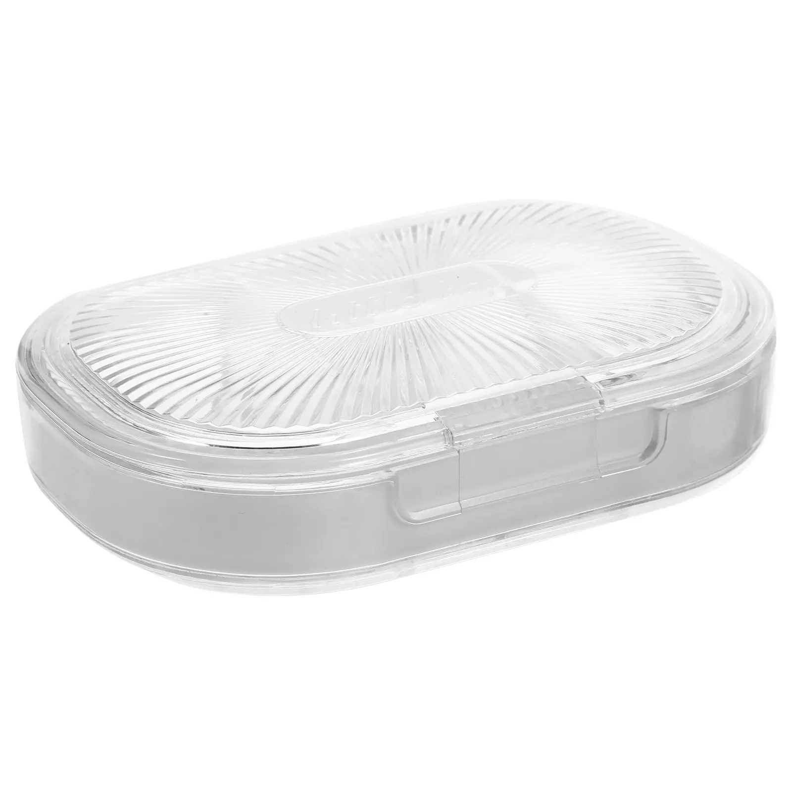 Transparent Pill Box Portable Daily Dose Dispenser with Leak-Proof Seal Large Capacity Grid Design Travel Medicine Organizer