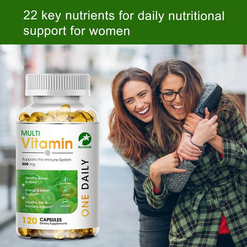 Kexinsh Multivitamin Capsules vitamin b complex Capsule Strengthen Energy Performance Immune Bone Heart Health