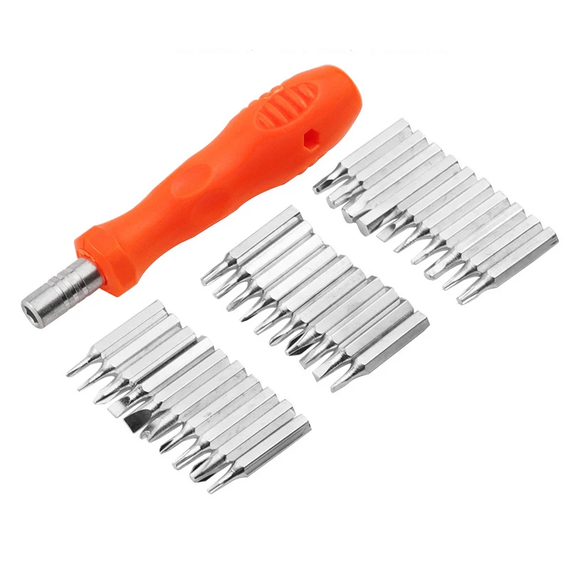 31 In 1 Screwdriver Kit Multi Functional Universal Screwdriver Set Manual Tools Detachable Anti Slip Handle Driver Screw Kit