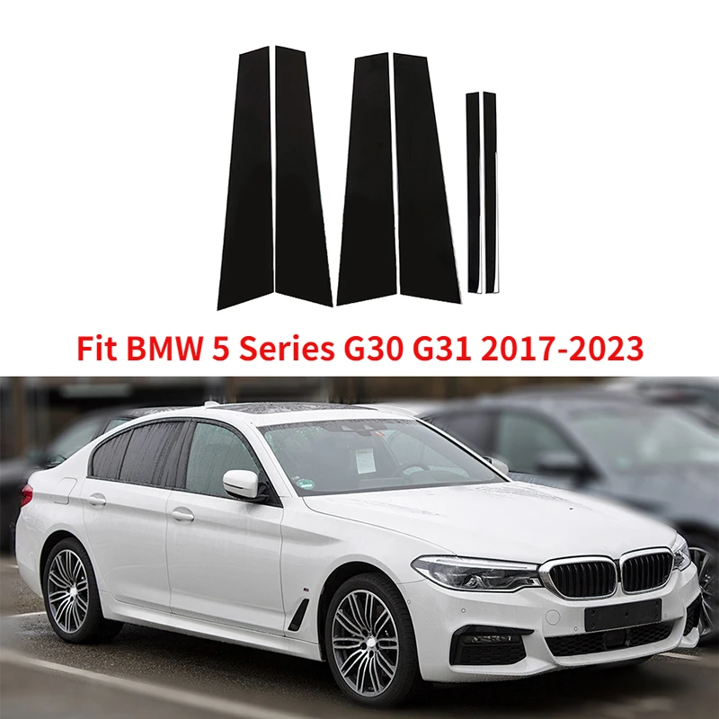 Fenster Tür Trim Abdeckung Aufkleber Säule Beiträge für BMW 5 Series G30 G31 2017-2023 F10 F11 F07 2010-2016 E60 4-tür Limousine-2003-2010 – Detail 1
