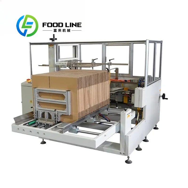 

Automatic Box Folding And Sealing Equipment Safe Operation Design With Protective Guard For Workshop Staff