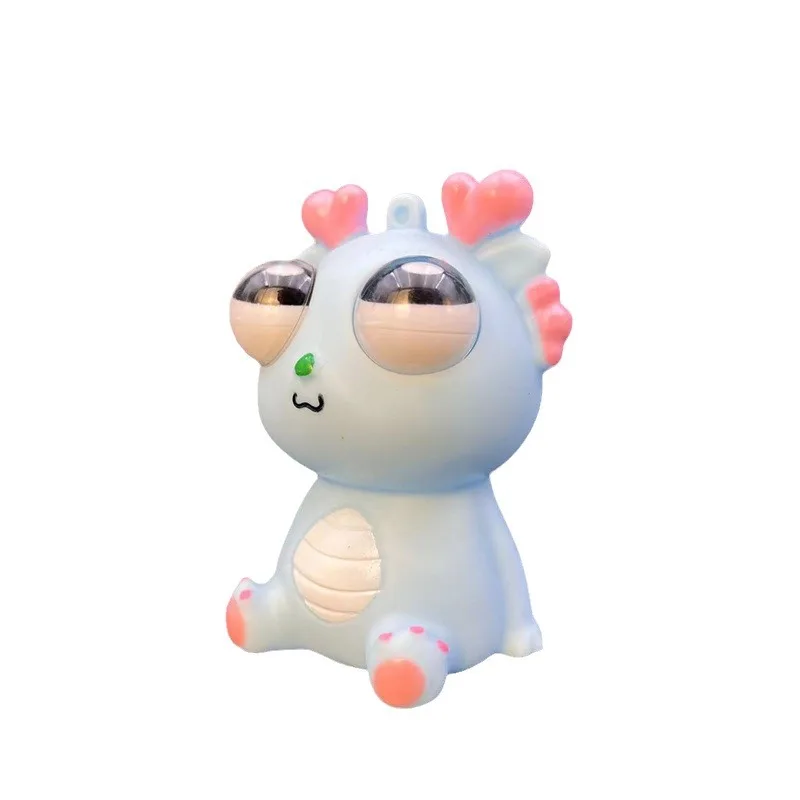 Drago del fumetto Divertenti giocattoli da spremere Mini The Loong Spremere giocattoli di decompressione degli occhi Giocattolo sensoriale antistress per bambini adulti