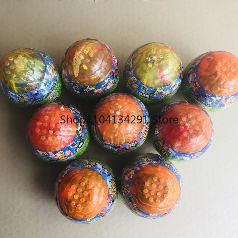 الأصلي الأمريكية الوحش Gachapon سلسلة صندوق أعمى GCK31 انفجار بيضة الديناصور اللبنات لعبة الوحل GJK05