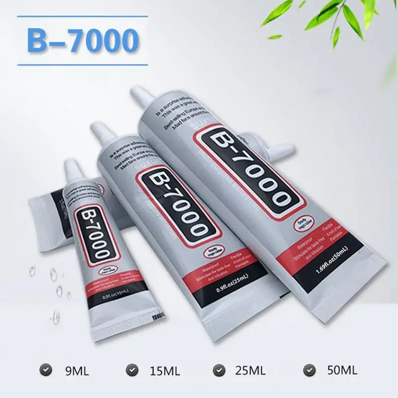 9ML 15ML 25ML 50ML B7000 Clear Contact Phone Repair Adhesive Universal Glass Plastic DIY Glue B-7000 With Precision Applicator