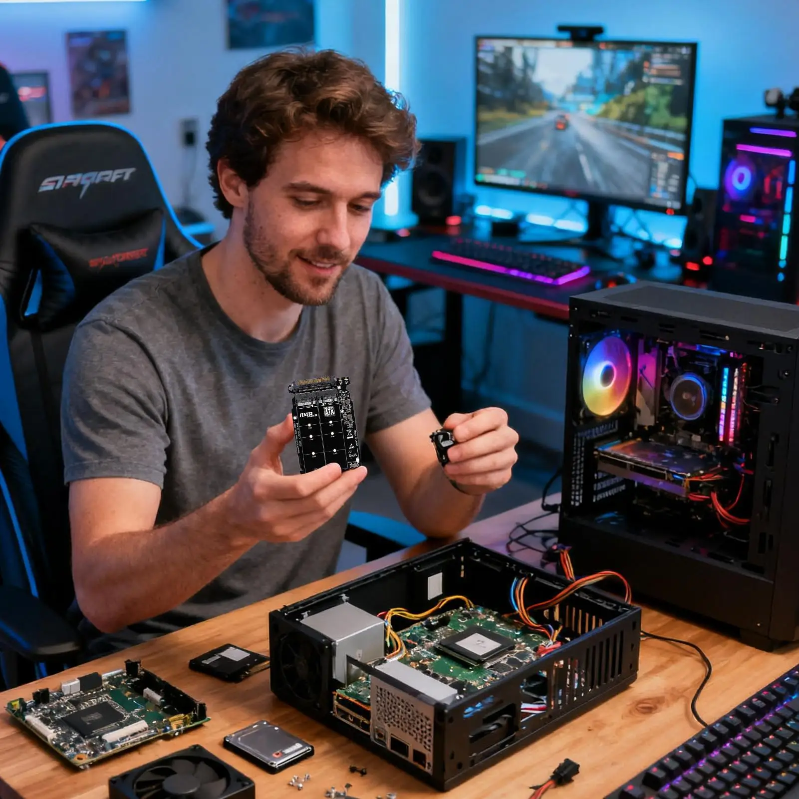 

Жесткий диск для ПК, внутренний U.2 M.2, компьютерный жесткий диск 16 ГТ/с, сервер передачи данных, совместимый с хранилищем карток для ноутбука, настольного компьютера для передачи данных