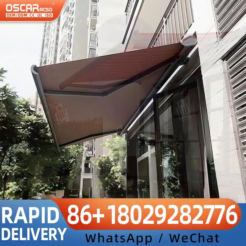 

Aluminium Folding with White Steel Frame Acrylic Sail Windproof 5m Max Remote Control for Summer Outdoor Patio Garden Balcony R