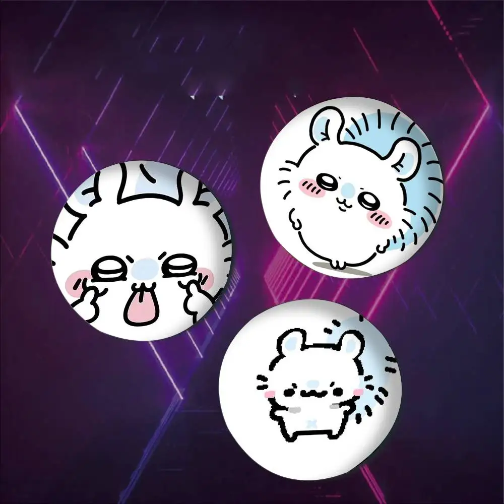 1 قطعة الكرتون لطيف M-momonga-s شارات أنيمي شارة ليزر مستديرة الكرتون بروش الملابس ظهره اكسسوارات التلبيب