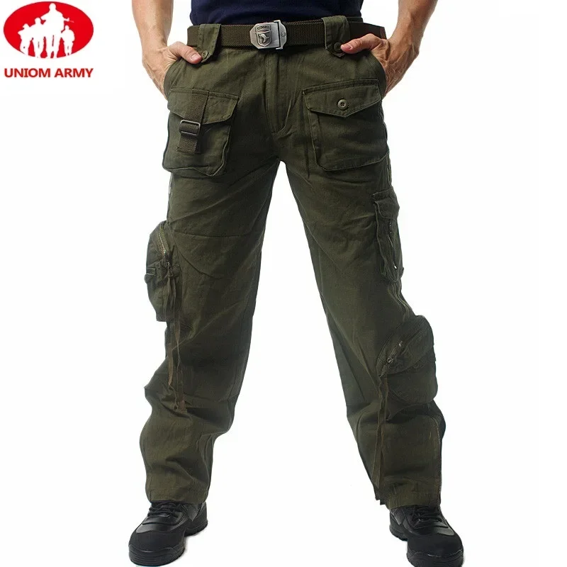 Tactical Pants Men\'s Multi Pocket Trousers Casual Style Work Pants Cotton Clothing Camouflage Cargo Pants Male