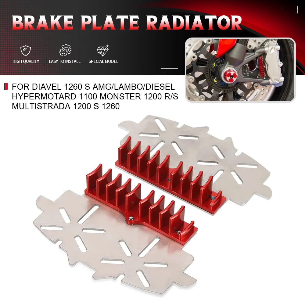 

For Diavel 1260 S AMG/Lambo/Diesel Hypermotard 1100 MONSTER 1200 R/S Multistrada 1200 S 1260 Motorcycle Break Caliper HeatSink