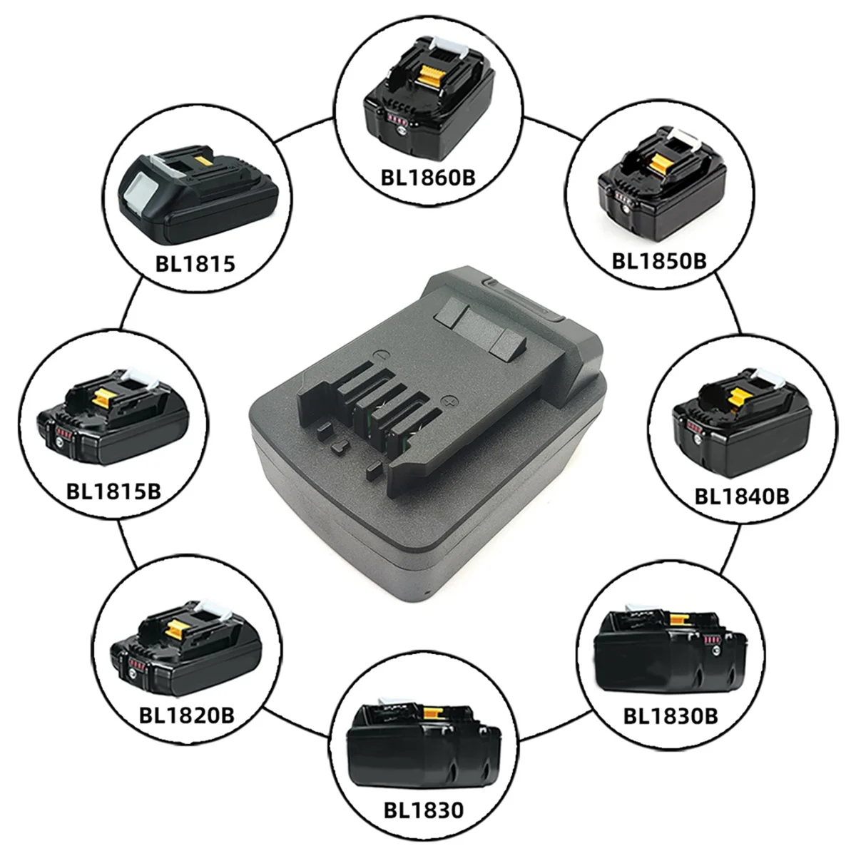 Imagem -05 - Bateria Adapter For Makita Bateria Conversion Tool Lithium Battery Tool Converter 18v Skil 20v