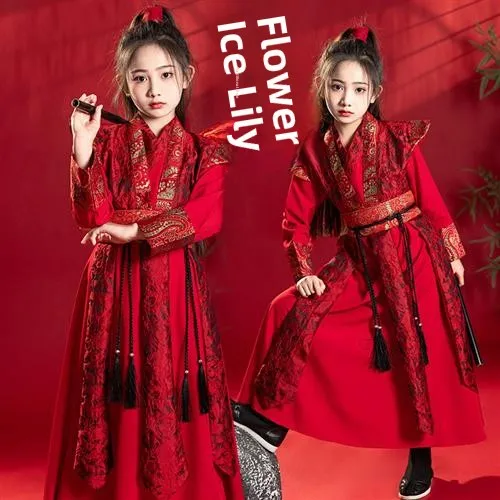 

General Huameilan Children's Costume Halloween Female Character Performance Clothes Traditional Hanfu Ancient Chinese Outfit