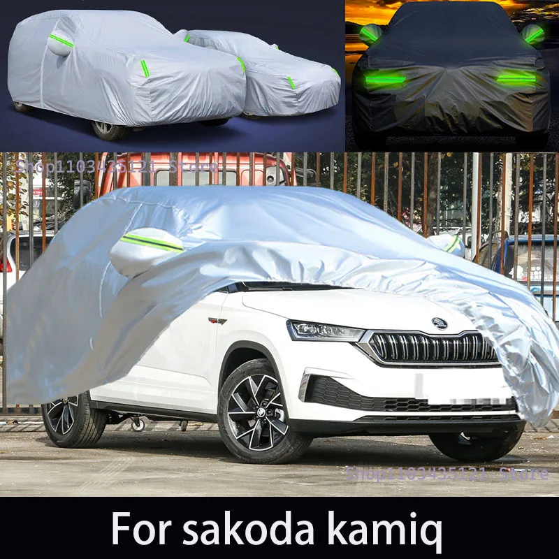 For sakoda kamiq  Outdoor Protection Full Car Covers Snow Cover Sunshade Waterproof Dustproof Exterior Car accessories