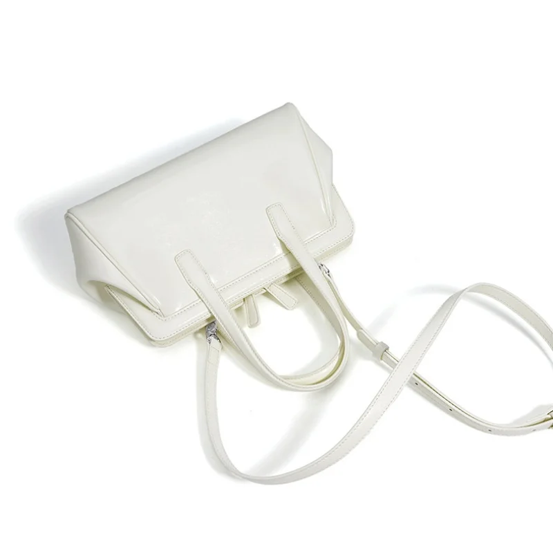 2025 luxo couro genuíno das mulheres saco do mensageiro nicho design cera de óleo vintage simples bolsa ombro feminino cor sólida tote