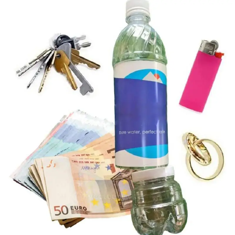 Water Bottle Diversion Safe Can Stash Hiddens Security Container Seamless Design Stash Money Bottle For Business Trip