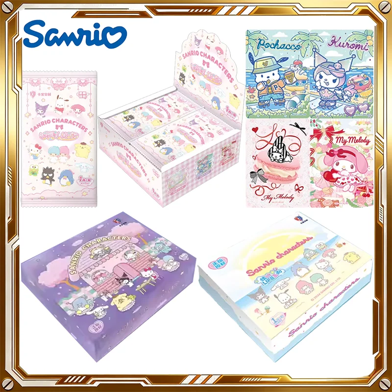 

Коллекционные карточки KABAO Sanrio: Цветочная удача, 6-я серия, загадочная коробка Polaroid, аниме-карточки для игры, подарки на день рождения и праздники для детей