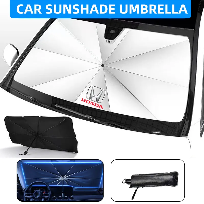 Car Windshield Sun Shade Cover Visor For Honda Fit Jazz GK5 Civic Type-R CRV Pilot Accord Insight Spirior City HRV Accessories