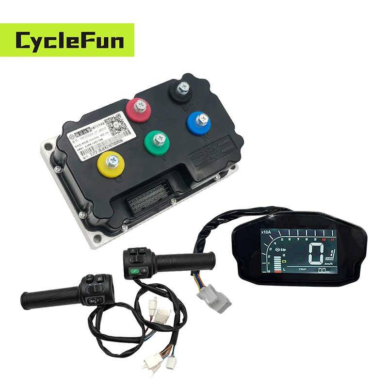 

2KW-3KW ND72300 FarDriver 48V-72V DC 100A Phase 300A Контроллер с дисплеем DKD T08 Комплект для переоборудования электрического скутера с дроссельной заслонкой