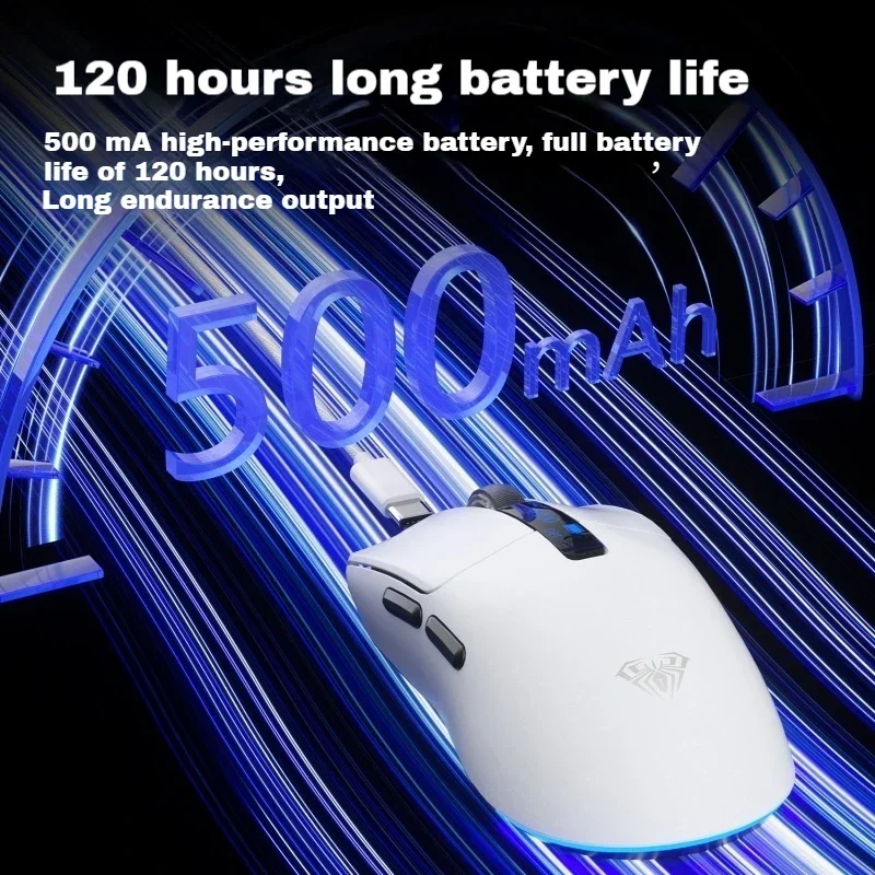 AULA SC590Pro Mouse da gioco wireless PAW3311 20000 DPI Smart Screen Bluetooth 2.4G Wired Office ESports Gamer Mouse Accessori per PC