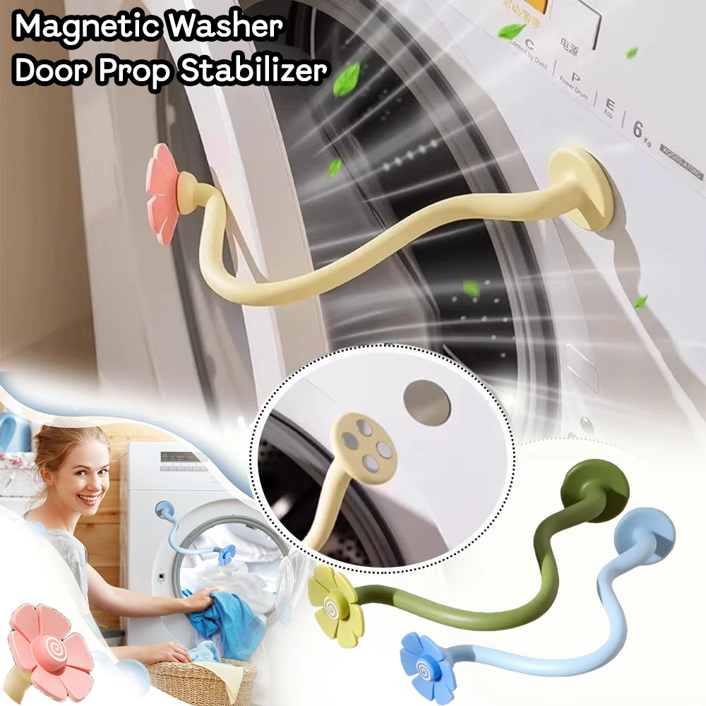 Magnetic Washer Door Prop Stabilizer Ventilation Mildew Prevention Ventilation Limiter Prevent Odor Front Load Machine Door Stop