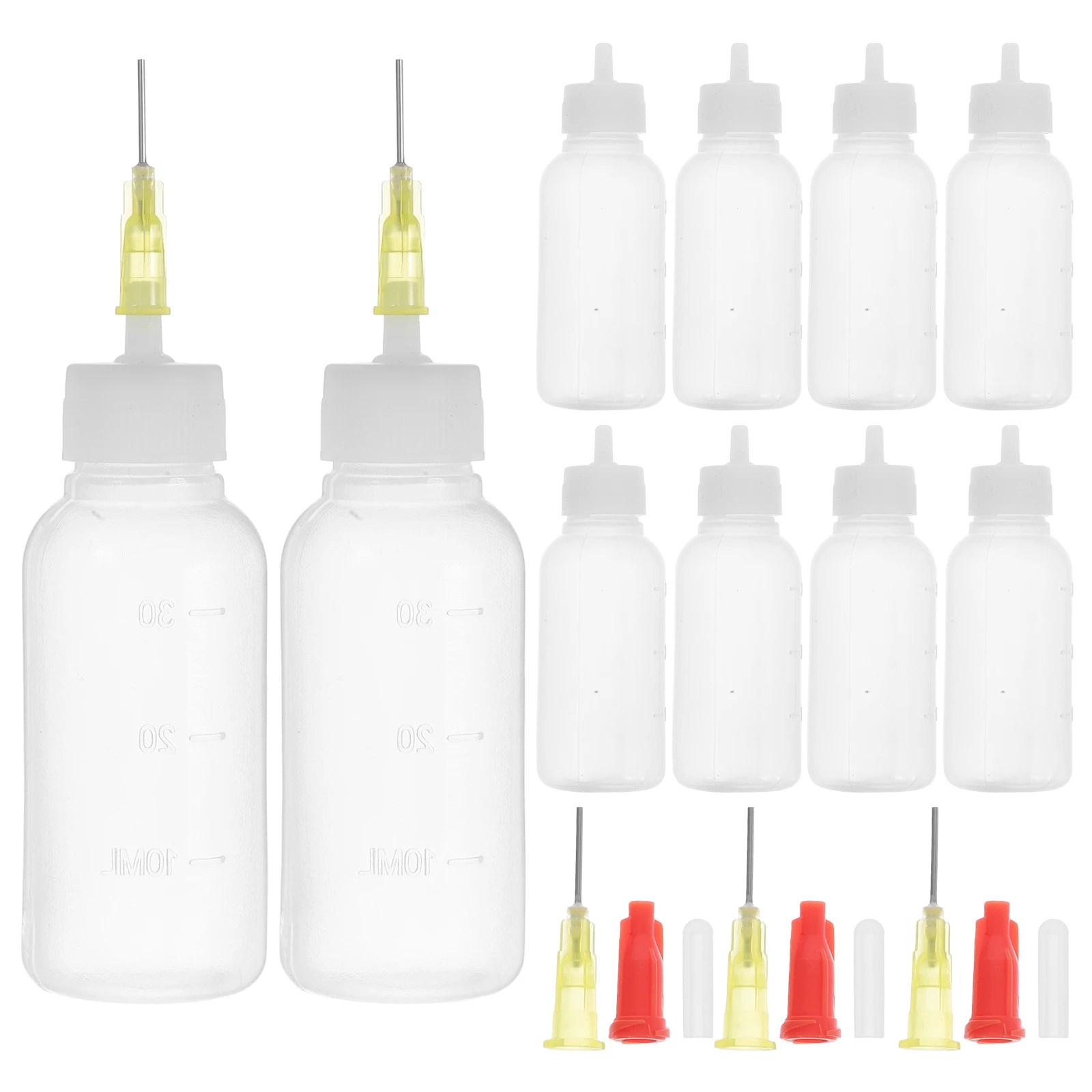 

10pcs Needle Tip Applicator Bottles Plastic Squeeze Dispenser For Liquid Glue Oil Acrylic Paint Fine Point Bottle Lab Tool