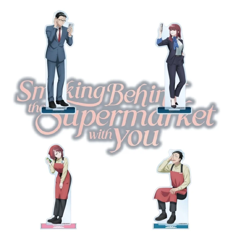 New Anime Smoking Behind The Supermarket with You Arrival Full Series HD Acrylic Stand Sasaki Yamada Tayama Gift KeyChains