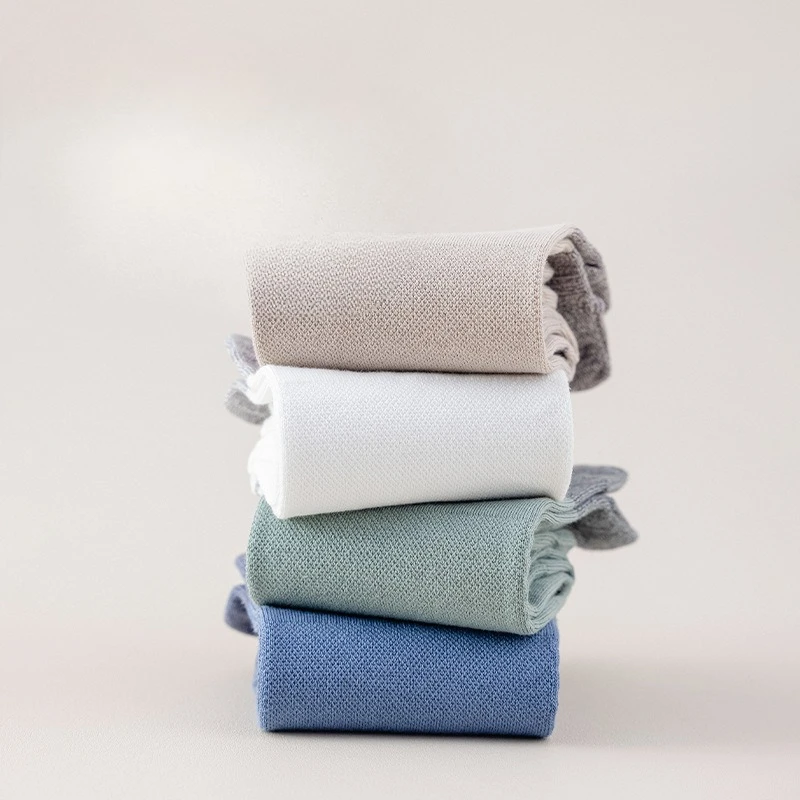 6 paia di calzini invernali da uomo semplici e comodi di media lunghezza, calzini antiodore, calzini versatili a cinque dita alla moda