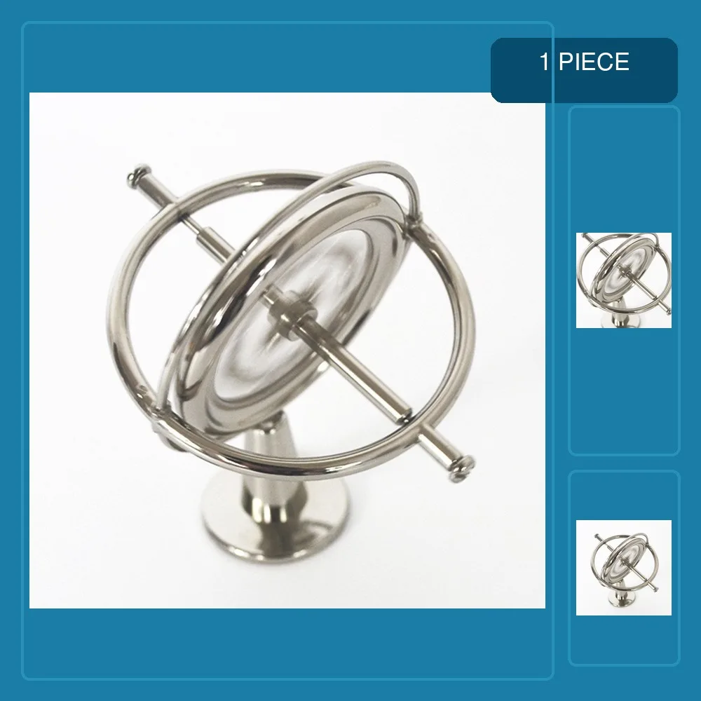 Metal gyroscope anti-gravity adult decompression artifact science and education toy rotation balance black technology machinery